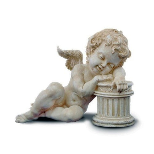 Szara figurka śpiącego aniołka 53824
