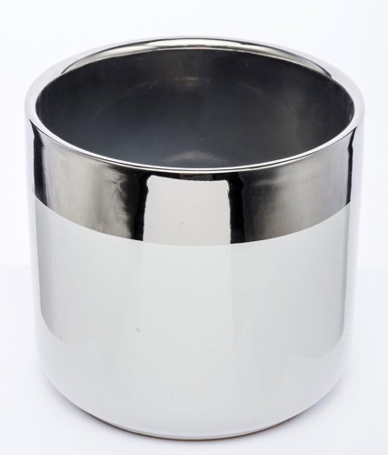 Osłonka ceramiczna biało-srebrna 130932