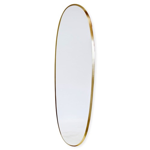 Lustro z fazowaną taflą w złotej ramie 117748a