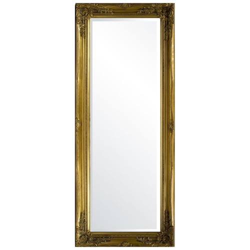 Lustro w złotej, pięknie stylizowanej ramie 55187