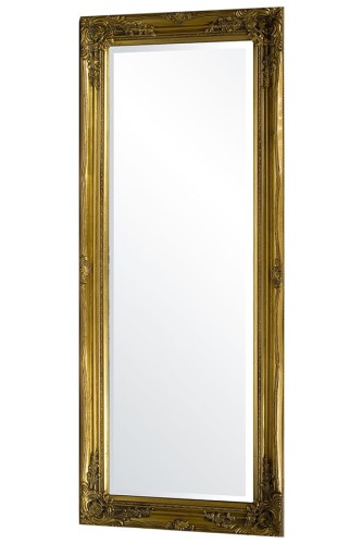 Lustro w złotej, pięknie stylizowanej ramie 55187