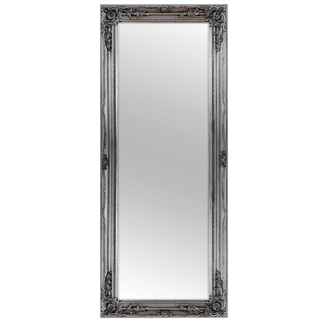 Stylowe lustro w srebrnej ramie 71138