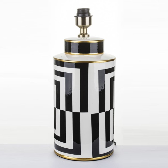 Nowoczesna biało-czarna lampa do salonu 131242