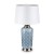 Stylowa biało-niebieska lampa ceramiczna 131244