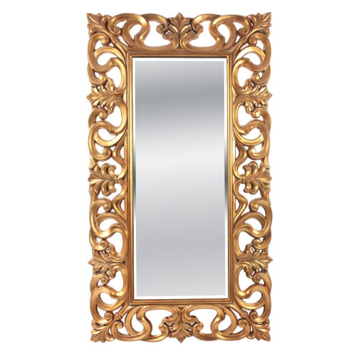 Lustro w złotej, bogato zdobionej ramie 71238