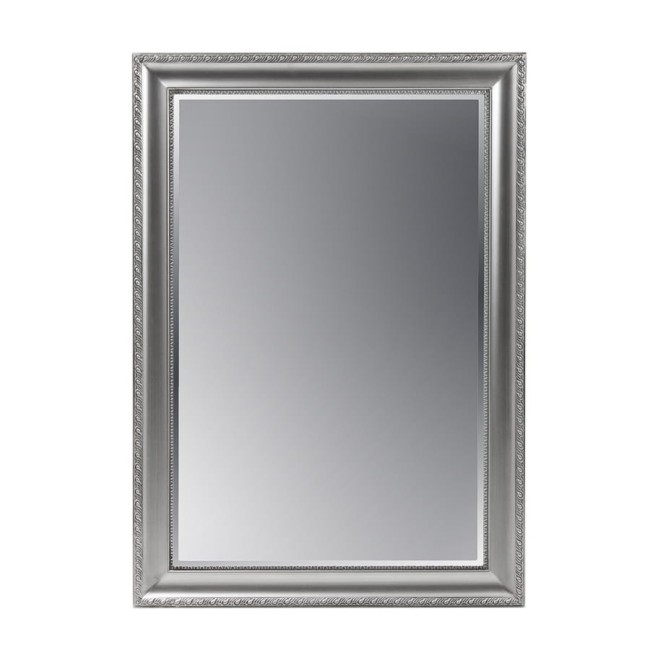 Stylowe lustro w kolorze srebrnym 102426
