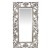 Dekoracyjne lustro ze srebrną ramą 78673