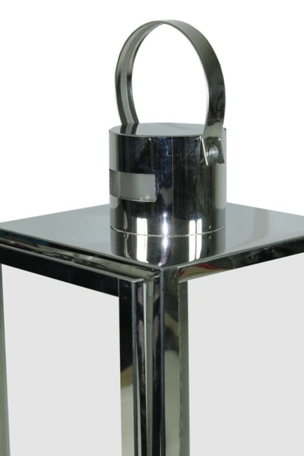 Chromowany lampion z uchwytem 98747