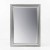 Stylowe lustro w kolorze srebrnym 102426