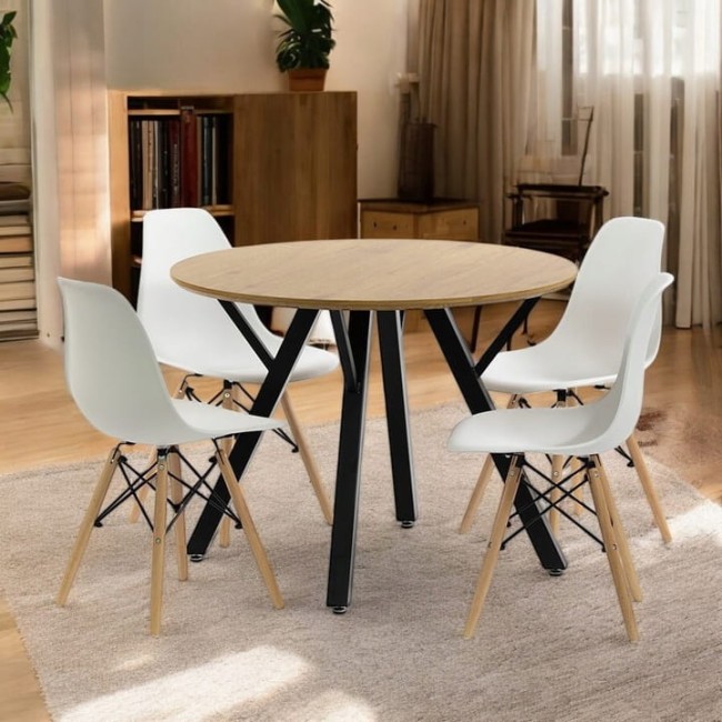 Stol-okragly-100-cm-dab-cztery-krzesla-skandynawskie-biale-EAN-GTIN-5905658360856.jpg