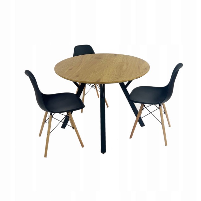 Stol-okragly-100-cm-dab-trzy-krzesla-skandynawskie-czarne.jpg