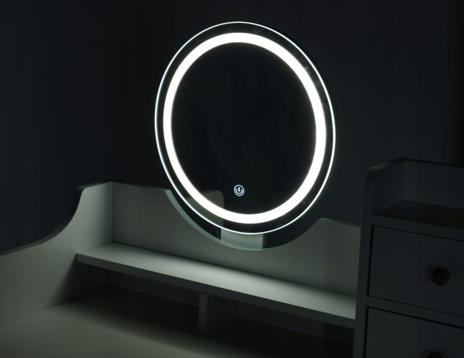 Toaletka z LED