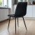 STÓŁ OKRĄGŁY 100 CM + 4 KRZESŁA WELUROWE CZARNE DO JADALNI SALONU LOFT