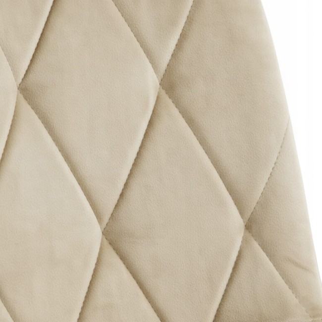 Nowoczesne welurowe krzesło w kolorze beżowym w romby .jpg