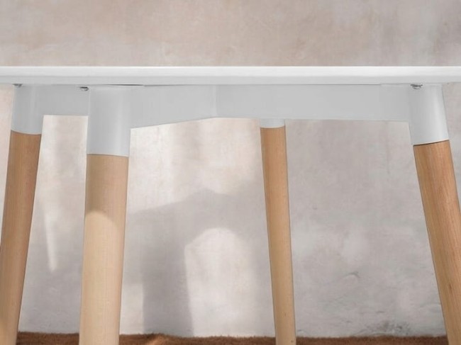 Stół Okrągły Biały Skandynawski 60 cm Stolik