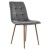 Nowoczesne Krzesło Tapicerowane Szare , Dębowe Nogi