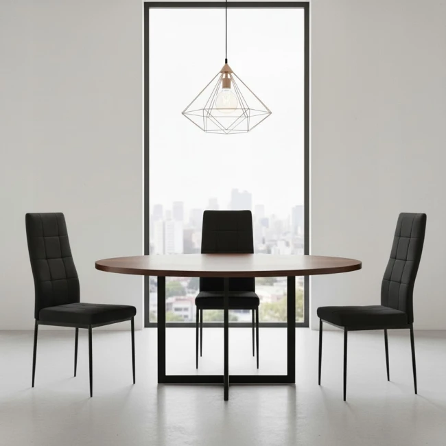 KRZESŁO TAPICEROWANE CZARNE WELUROWE NOWOCZESNE JADALNIANE DO SALONU KUCHNI