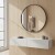 Lustro w czarnej aluminiowej ramie 80 cm LOFT