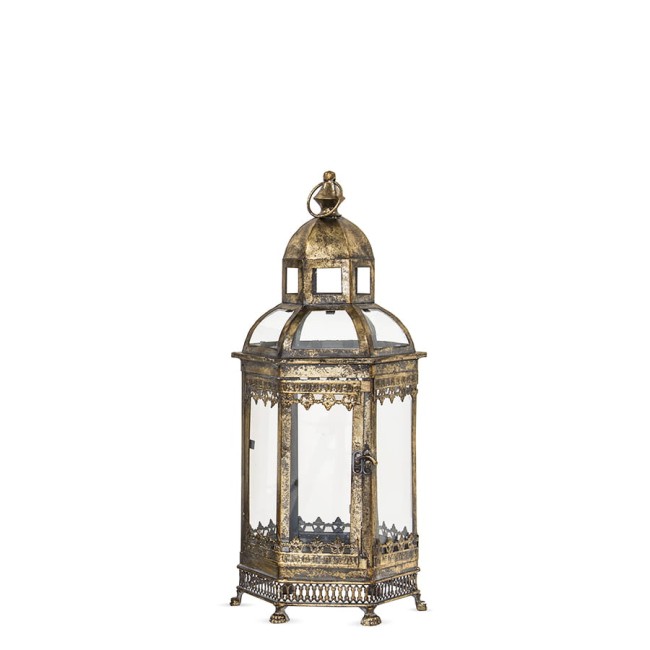 Dwa stylowe, metalowe lampiony 118135