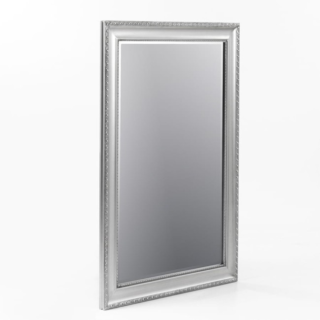 Stylowe lustro w kolorze srebrnym 102426