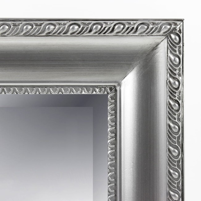 Stylowe lustro w kolorze srebrnym 102426