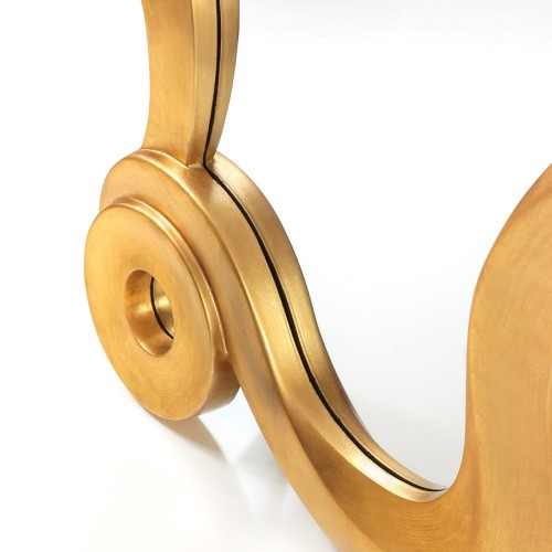 Lustro w złotej ramie o bardzo oryginalnym kształcie 89697