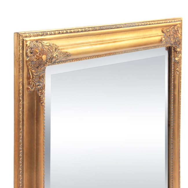 Eleganckie lustro w złotej ramie 47578