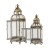 Dwa stylowe, metalowe lampiony 118135