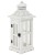 Drewniany lampion rustykalna biel 107257