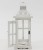 Drewniany lampion rustykalna biel 107257