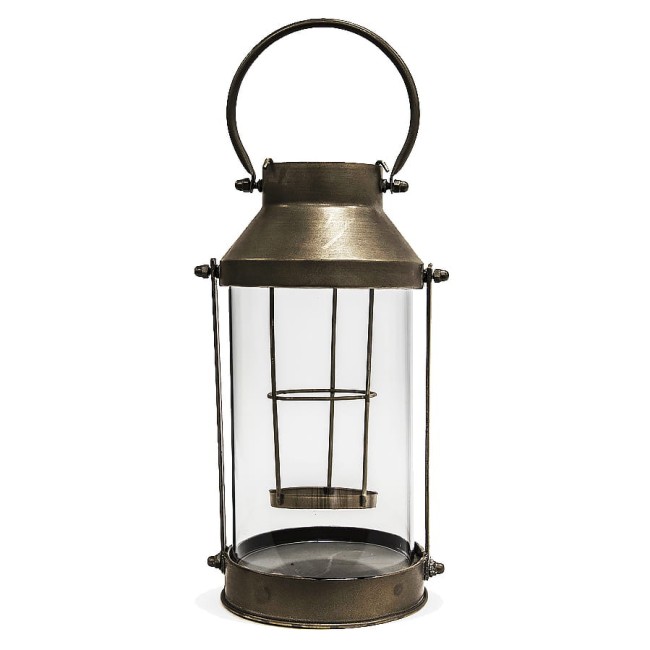 Metalowy lampion z uchwytem - wysokość 48 cm 118700