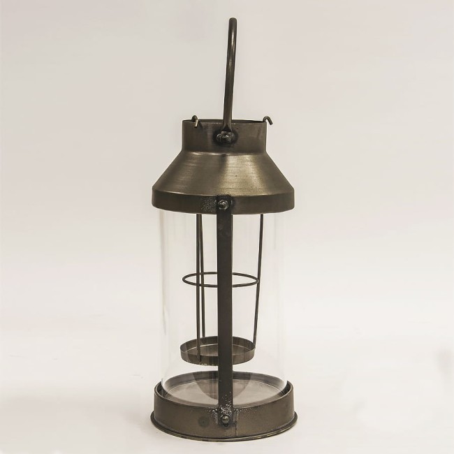 Metalowy lampion z uchwytem - wysokość 48 cm 118700