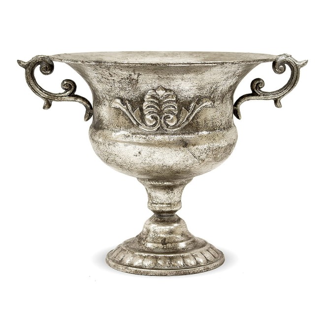 Metalowa osłonka na doniczkę puchar - wysokość 26,5 cm 100835