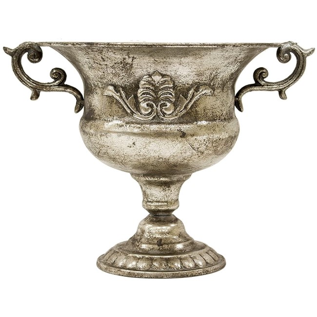 Metalowa osłonka na doniczkę puchar - wysokość 26,5 cm 100835