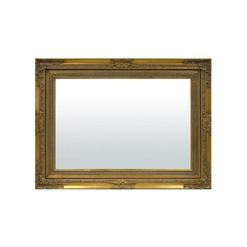 Lustro w zdobionej złotej ramie 47584