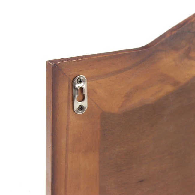 Lustro w brązowej ramie z florystycznym motywem 102472