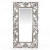 Dekoracyjne lustro ze srebrną ramą 78673