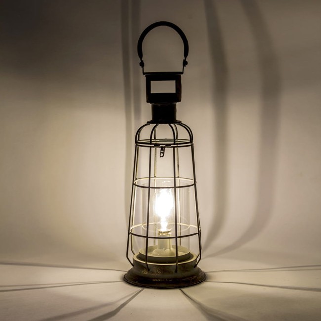 Lampion z żarówką LED - wysokość 54cm 118138