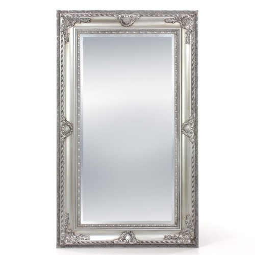 Stylowe lustro w srebrnej ramie  71127