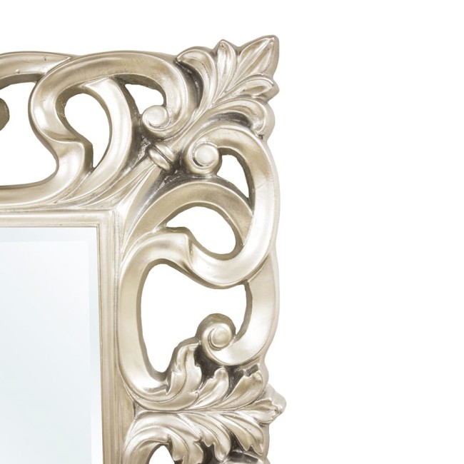 2 - Dekoracyjne lustro w ramie koloru srebrnego.jpg