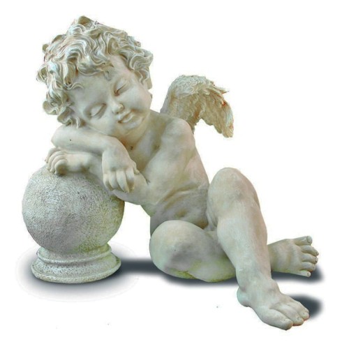 Szara figurka śpiącego aniołka 53823