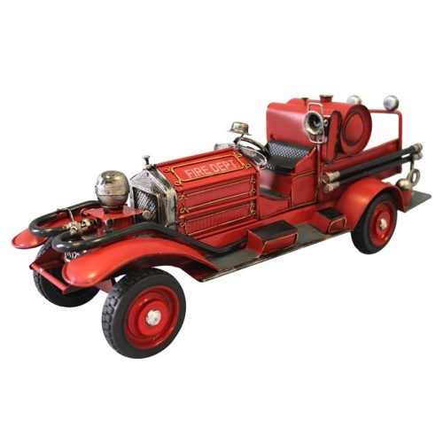 1 - Metalowa replika starego wozu strażackiego.jpg